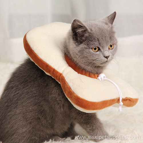 Pet creative bread collar Cat Toasted Protective Collar